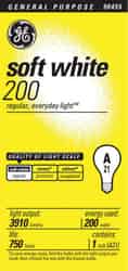 GE Lighting 200 watts A21 Incandescent Bulb 3910 lumens Soft White 1 pk A-Line