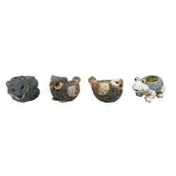 Alpine 7 in. W Assorted Cement Basic Planter