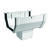 Genova Raingo 6.4 in. H X 5 in. W X 4.9 in. L White Vinyl Gutter Drop Outlet