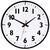 Westclox 14 in. L x 12 in. W Indoor Analog Wall Clock Black/White Plastic