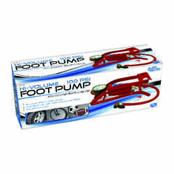 Custom Accessories Foot Pump Heavy Duty 100 psi 10 in., 2in. x 4-1/8 in. Plastic Polybag