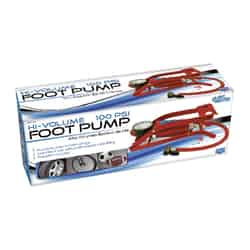 Custom Accessories Foot Pump Heavy Duty 100 psi 10 in., 2in. x 4-1/8 in. Plastic Polybag