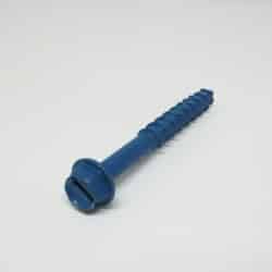 Ace 1/4 in. x 2-1/4 in. L Slotted Hex Washer Head Ceramic Steel Masonry Screws 1 lb. 50 pk