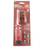 Ace 32 pc. Screwdriver Set Steel 8 in.