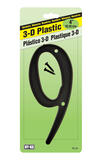 Hy-Ko 4 in. Plastic 9 Number Nail-On Black