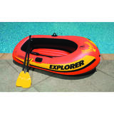 Intex Orange Vinyl Inflatable Boat