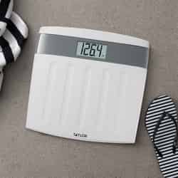 Taylor 350 lb. Digital Bathroom Scale White/Gray