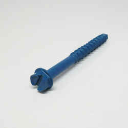 Ace 1/4 in. x 2-3/4 in. L Slotted Hex Washer Head Ceramic Steel Masonry Screws 12 pk