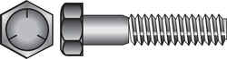 HILLMAN 5/16 in. Dia. x 1-1/2 in. L Heat Treated Zinc Steel Hex Head Cap Screw 100 box