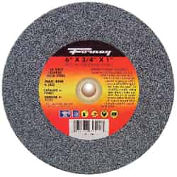 Forney 3/4 in. thick x 1 in. x 6 in. Dia. Aluminum Oxide Bench Grinding Wheel 4100 rpm 1 pc.