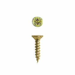 SPAX No. 8 x 3/4 in. L Phillips/Square Flat Yellow Zinc Steel Multi-Purpose Screw 35 each