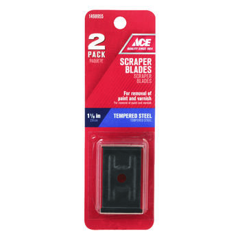 Ace 1-1/8 in. W Tempered Steel Double Edge Scraper Blade