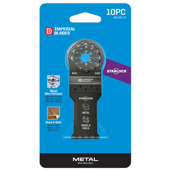 Imperial Blades Starlock 1-1/8 in. Dia. Oscillating Saw Blade 10 pk Bi-Metal
