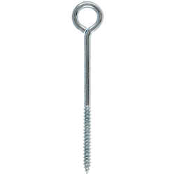 Hampton 1/4 in. x 5 in. L Zinc-Plated Steel Lag Thread Eyebolt Nut Included