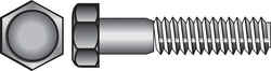 HILLMAN 1/4-20 in. Dia. x 2-1/2 in. L Stainless Steel Hex Head Cap Screw 50 box