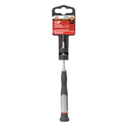Ace 1/8 2-1/2 in. Precision Screwdriver Black 1 Slotted Steel