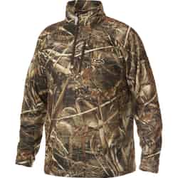 Drake MST S Long Sleeve Men's Quarter Zip Camouflage Pullover