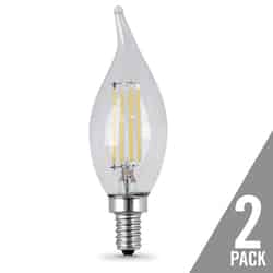 Feit Electric CA10 E12 (Candelabra) LED Bulb Soft White 25 Watt Equivalence 2 pk