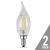 Feit Electric CA10 E12 (Candelabra) LED Bulb Soft White 25 Watt Equivalence 2 pk