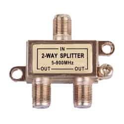 Monster Cable Just Hook It Up 2 Way Coax Splitter 75 Ohm 900 mHz 1