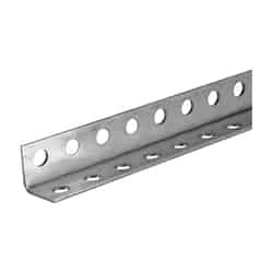 Boltmaster 1.25 in. H x 1.25 in. H x 72 in. L Zinc Plated Steel Perforated Angle