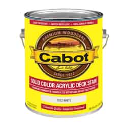 Cabot Solid 1812 Ultra White Water-Based Acrylic Deck Stain 1 gal