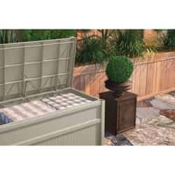 Suncast Resin 23-1/4 in. H x 41 in. W x 21 in. D Light Taupe Deck Box with Seat