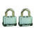 Master Lock 15/16 in. H x 13/16 in. W x 1-1/2 in. L Laminated Steel Warded Locking Padlock 2 Ke