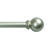 Kenney Champagne Silver Curtain Rod 48 in. L Brass