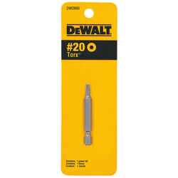 DeWalt T20 in. x 2 in. L Screwdriver Bit Heat-Treated Steel Torx 1 pc.