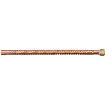 Homewerks Worlwide 3/4 in. FIP T X 3/4 in. D Sweat 18 in. Copper Water Heater Supply Line