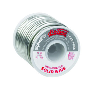 Alpha Fry 16 oz. Lead-Free Solid Wire Solder Silver Bearing Alloy 0.125 in. Dia.