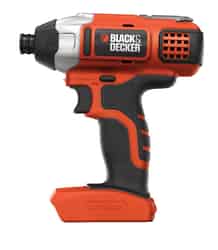 Black and Decker 20 volt Brushed Cordless Compact Drill/Driver Bare Tool 1/4 in. 39000 ipm
