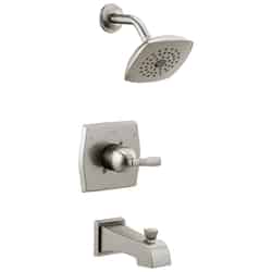 Delta Monitor Flynn 1 Handle Tub and Shower Faucet Stainless Steel Stainless Steel