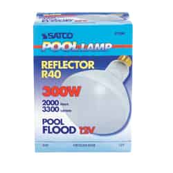 Satco Pool Lamp 300 watts BR40 Incandescent Bulb 2960 lumens Soft White Floodlight 1 pk