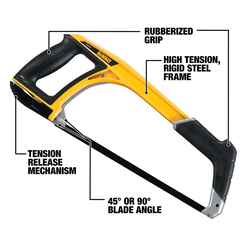 DeWalt 5-in-1 12 in. Hacksaw Black 1 pc.