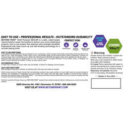 BEYOND PAINT All-In-One Satin Clear Water-Based Acrylic Protective Coating 1 pt.