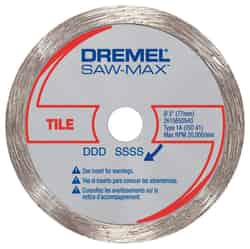 Dremel 3 in x 3 in. L Steel Diamond Tile Wheel 1 pk