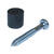 Crawford Black/Silver Zinc Plated Pegboard Mounting Hardware 12 pk Steel