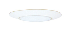 Halo Matte White 6 in. W Glass LED Shower Lens/Trim