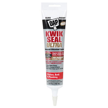 Dap Kwik Seal Ultra Biscuit Siliconized Acrylic Kitchen and Bath Sealant 5.5 oz