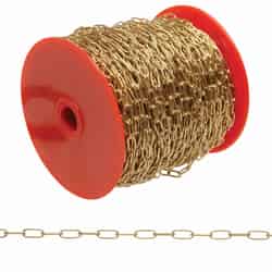 Campbell Chain No. 3 Brass Plated Gold Brass Hobby/Craft Chain 3/64 in. D 0.3 in.