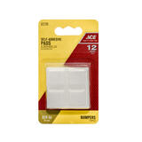 Ace Vinyl Self Adhesive Bumper Pads White Square 3/4 in. W X 3/4 in. L 12 pk