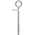 Hampton 1/2 in. x 10 in. L Zinc-Plated Steel Eyebolt Nut Included