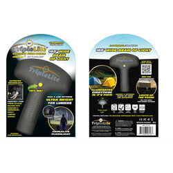Triplelite 180 Degree Large 565 lm Black LED Flashlight AA Battery