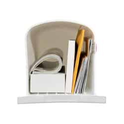 Gibraltar Polymer Post Mounted Deluxe Polybox Mailbox 9-9/16 in. H x 7-7/8 in. W x 19-3/8 in. L