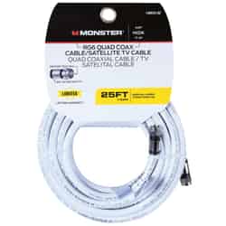 Monster Cable Hook It Up Weatherproof Video Coaxial Cable 25 ft.