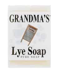 Grandma's Lye Pure Soap No Scent Bar Soap 6 ounce