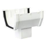 Genova Raingo DuraSpout 2 inch H X 3 inch W X 6 inch L White Vinyl A Gutter Drop Outlet