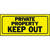 Hy-Ko English Private Property Keep Out Sign 6 in. H x 14 in. W Plastic